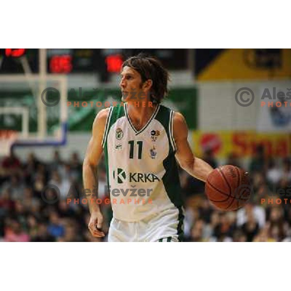 Marcelic at basketball match Krka - Union Olimpija in UPC league, played in Leon Stukel sports hall , Novo Mesto 11.04.2009. Krka lost 62:71 