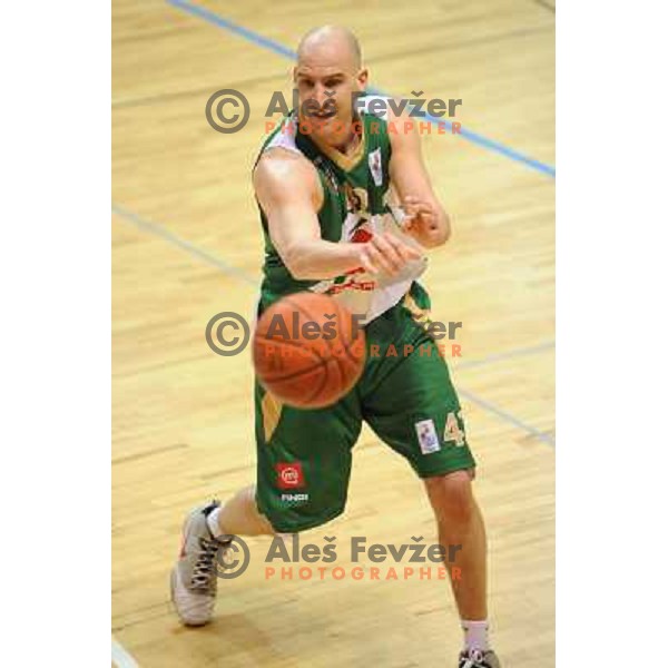 Maravic at basketball match Krka - Union Olimpija in UPC league, played in Leon Stukel sports hall , Novo Mesto 11.04.2009. Krka lost 62:71 