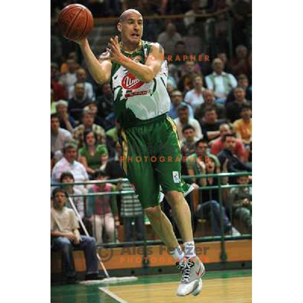 Maravic at basketball match Krka - Union Olimpija in UPC league, played in Leon Stukel sports hall , Novo Mesto 11.04.2009. Krka lost 62:71 