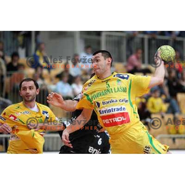 Dragan Gajic at handball match RK Celje PL- RK Gorenje in semi-final of Slovenian Cup, played in Bonifika Hall in Koper 18.9.2009. RK Celje PL won 32:27 