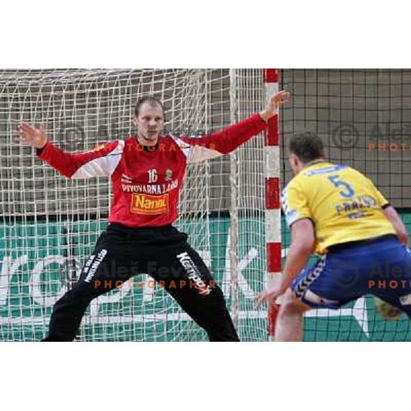 Rezar at handball match Rk Cimos Koper- RK Celje Pivovarna Lasko in Final of Slovenian Cup, played in Bonifika Hall in Koper 19.4.2009 