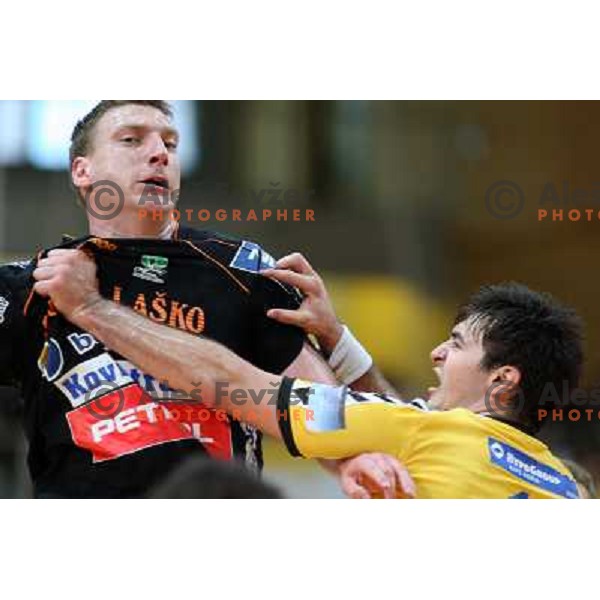 Kozlina at handball match Rk Cimos Koper- RK Celje Pivovarna Lasko in Final of Slovenian Cup, played in Bonifika Hall in Koper 19.4.2009. RK Cimos Koper won 24:19 and won the Cup 