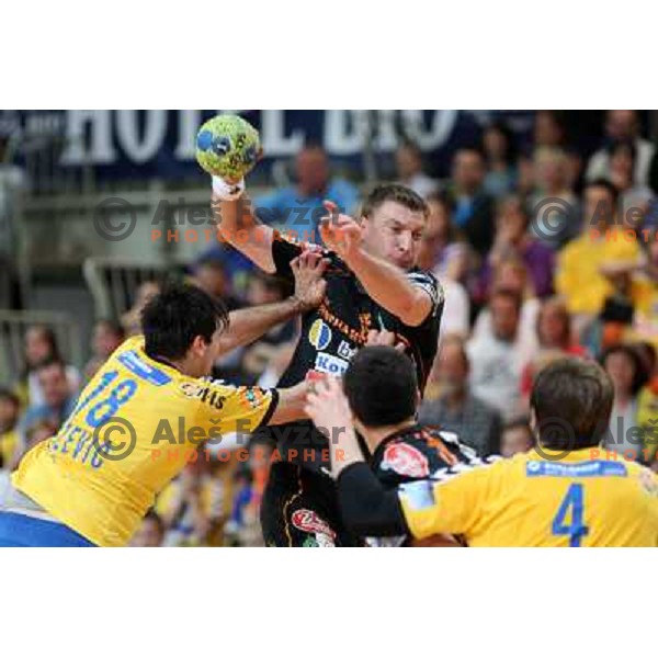 Kozlina at handball match Rk Cimos Koper- RK Celje Pivovarna Lasko in Final of Slovenian Cup, played in Bonifika Hall in Koper 19.4.2009. RK Cimos Koper won 24:19 and won the Cup 