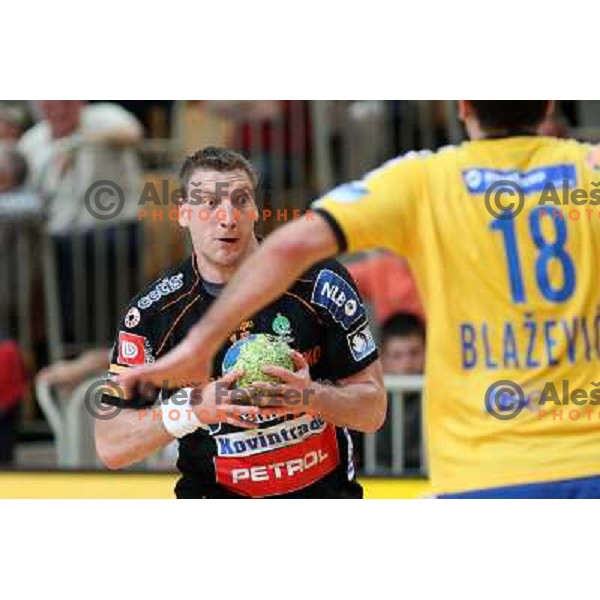 Kozlina at handball match Rk Cimos Koper- RK Celje Pivovarna Lasko in Final of Slovenian Cup, played in Bonifika Hall in Koper 19.4.2009. RK Cimos Koper won 24:19 and won the Cup 