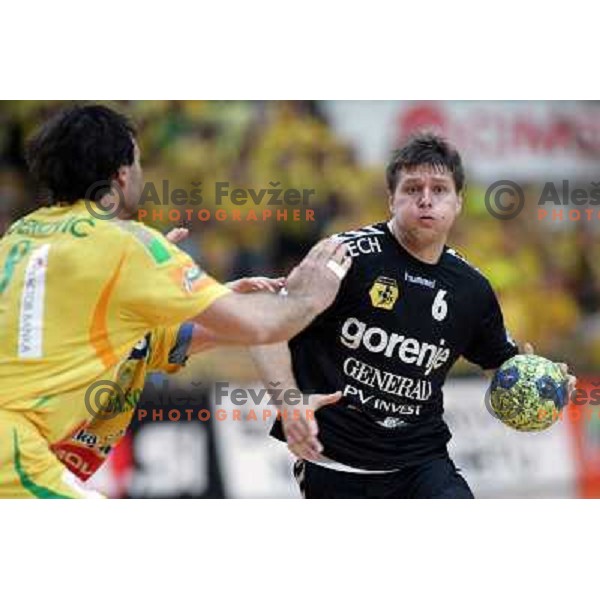  Marko Bezjak at handball match Celje PL- Gorenje Velenje in semi-final of Slovenian Cup, played in Bonifika Hall in Koper 18.4.2009. 