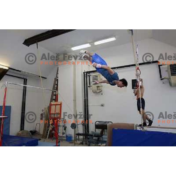 Alen Dimic during practice in old gym in Ljubljana, Slovenia 21.4.2009 