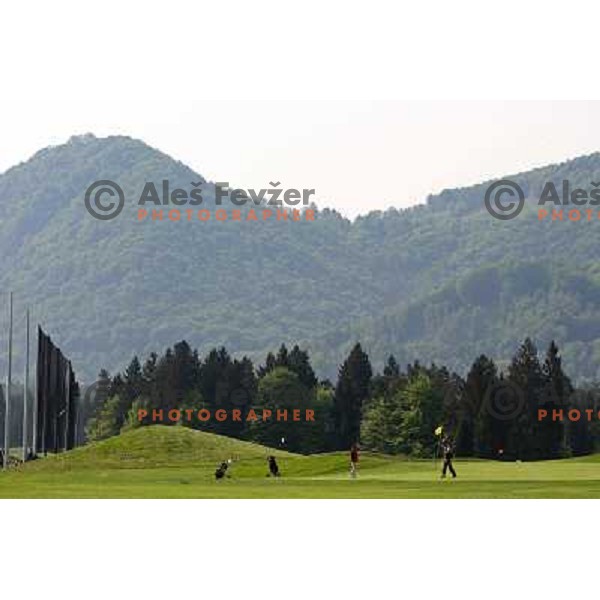 first day of play on new golf course Diners golf & country club (5872 meters, par 72) in Ljubljana 1.05.2009 