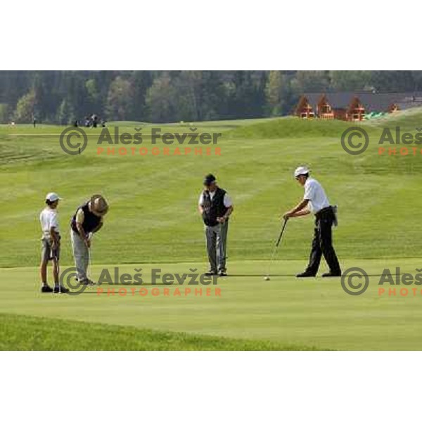 first day of play on new golf course Diners golf & country club (5872 meters, par 72) in Ljubljana 1.05.2009 