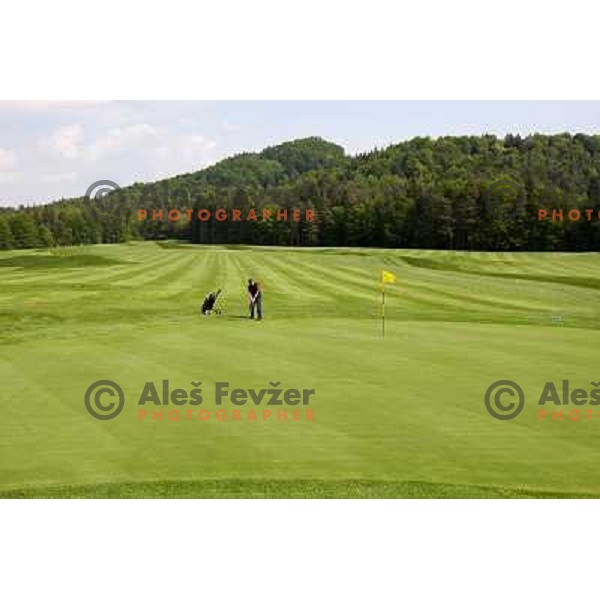 first day of play on new golf course Diners golf & country club (5872 meters, par 72) in Ljubljana 1.05.2009 