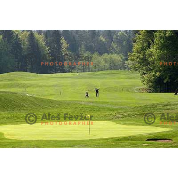 first day of play on new golf course Diners golf & country club (5872 meters, par 72) in Ljubljana 1.05.2009 