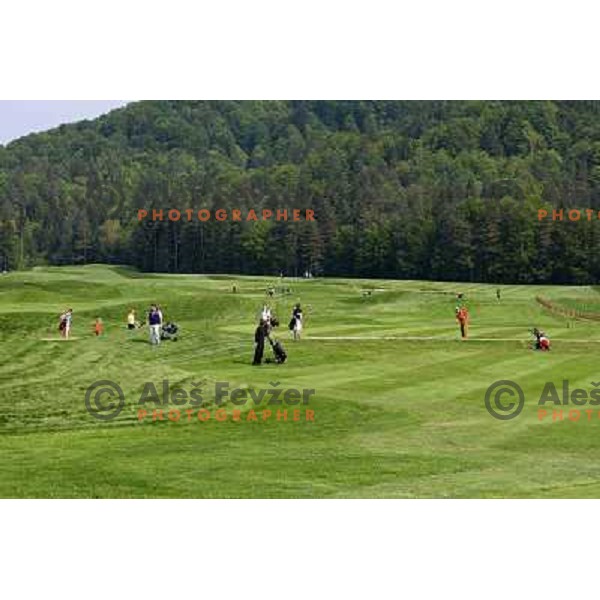 first day of play on new golf course Diners golf & country club (5872 meters, par 72) in Ljubljana 1.05.2009 