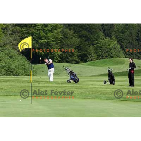 first day of play on new golf course Diners golf & country club (5872 meters, par 72) in Ljubljana 1.05.2009 