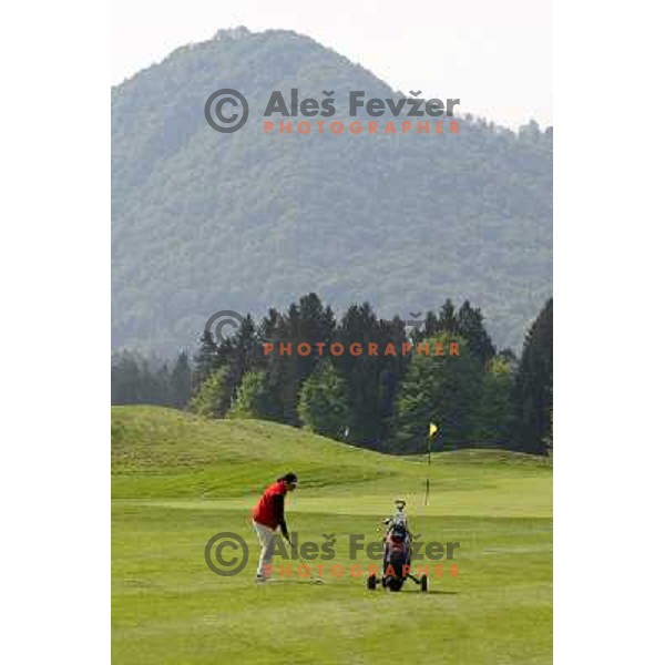 first day of play on new golf course Diners golf & country club (5872 meters, par 72) in Ljubljana 1.05.2009 