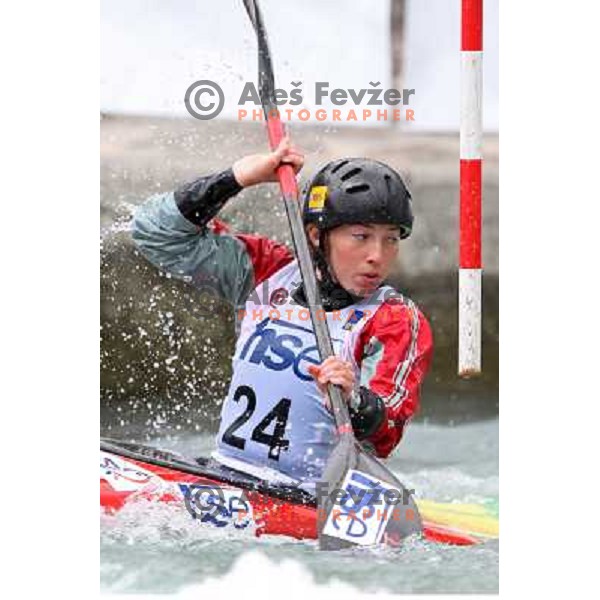 Eva Tercelj at kayak & canoe slalom race for Alpe Adria Cup in Tacen (Slovenia) 3.5.2009 Eva 