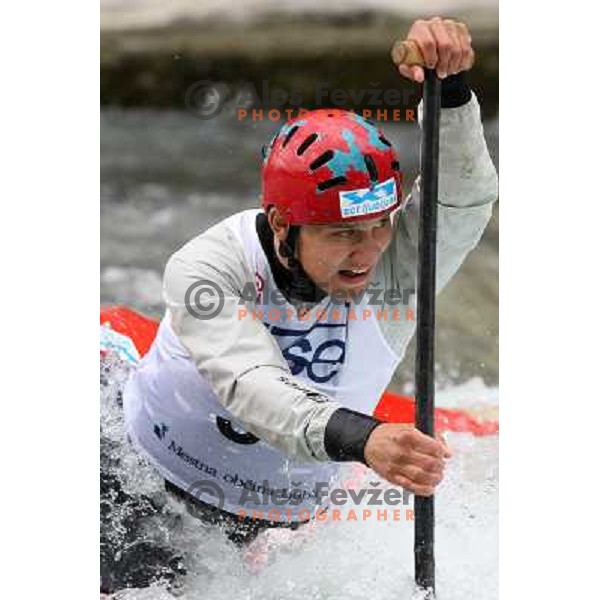 Jure Lenarcic at kayak & canoe slalom race for Alpe Adria Cup in Tacen (Slovenia) 3.5.2009 