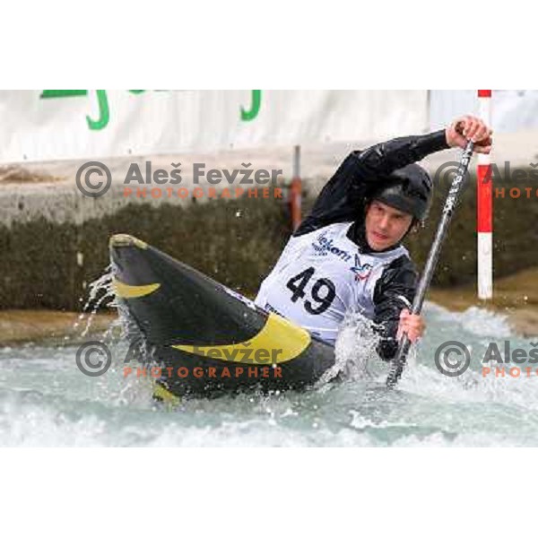 Anze Bercic at kayak & canoe slalom race for Alpe Adria Cup in Tacen (Slovenia) 3.5.2009 