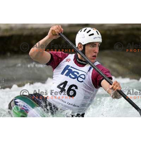 Blaz Cof at kayak & canoe slalom race for Alpe Adria Cup in Tacen (Slovenia) 3.5.2009 