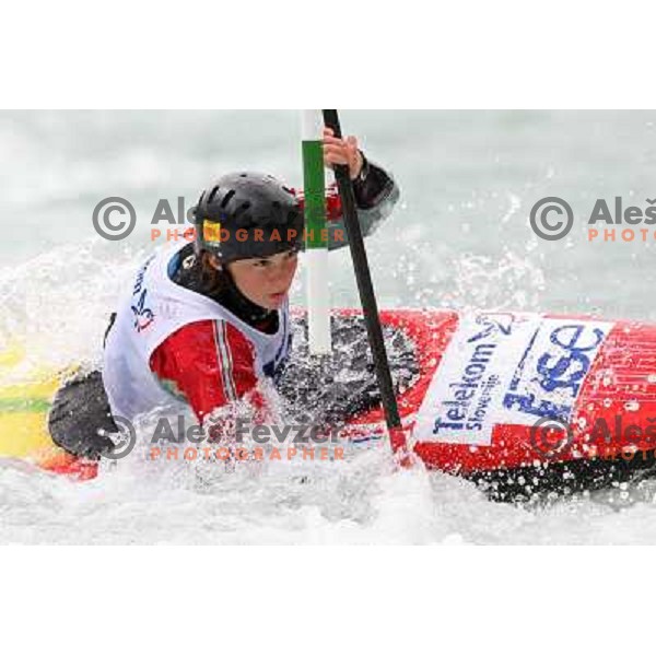 Eva Tercelj at kayak & canoe slalom race for Alpe Adria Cup in Tacen (Slovenia) 3.5.2009 