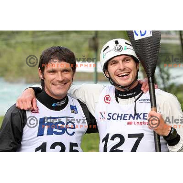 Kralj and Kauzer at kayak & canoe slalom race for Alpe Adria Cup in Tacen (Slovenia) 3.5.2009 