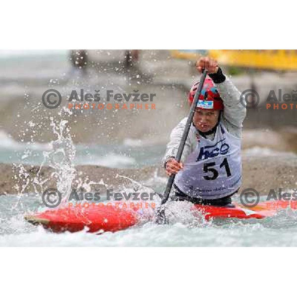 Jure Lenarcic at kayak & canoe slalom race for Alpe Adria Cup in Tacen (Slovenia) 3.5.2009 