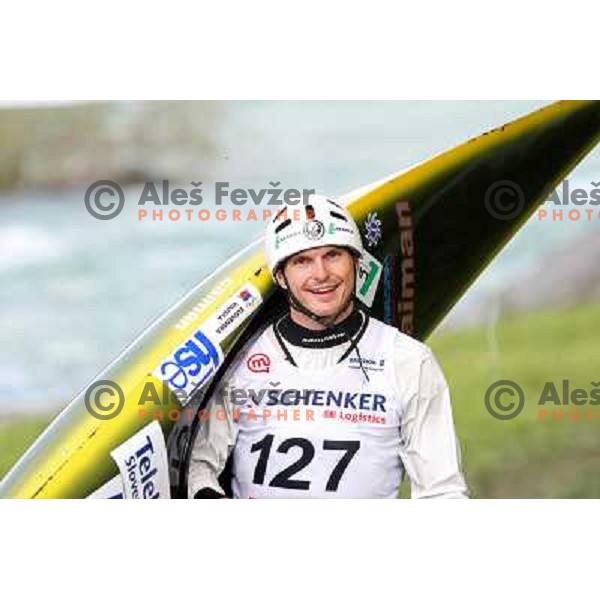 Peter Kauzer at kayak & canoe slalom race for Alpe Adria Cup in Tacen (Slovenia) 3.5.2009 