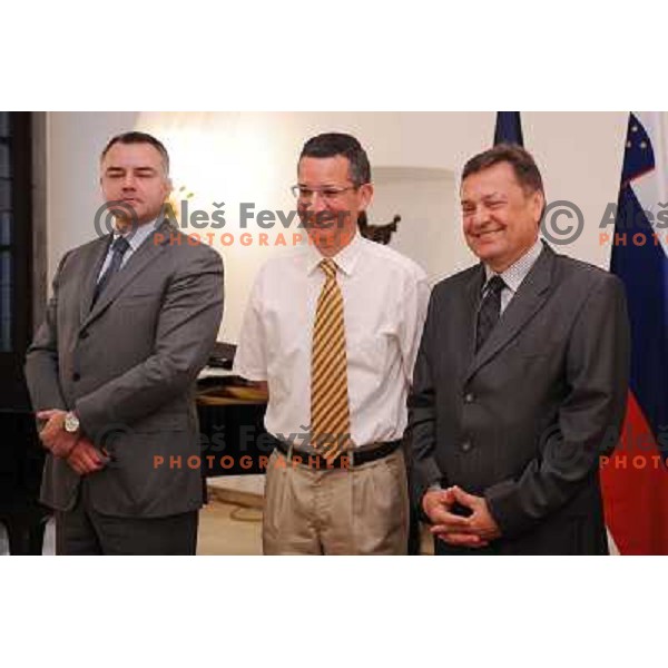  Kocic, Debevec, Jankovic at the presentations of the awards of the Academic sports society Olimpija, City hall Ljubljana, 11.05.2009 