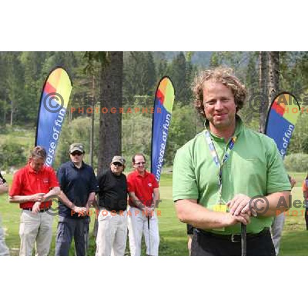 Aleksander Kravanja at Grand Opening of Hit Holidays golf club Bovec 8.5.2009. VIP golf tournament with 9 holes (1115 meters, par 28 ) at Kanin ski resort and 9 holes at golf course Bovec (3012 meters, par 36) 