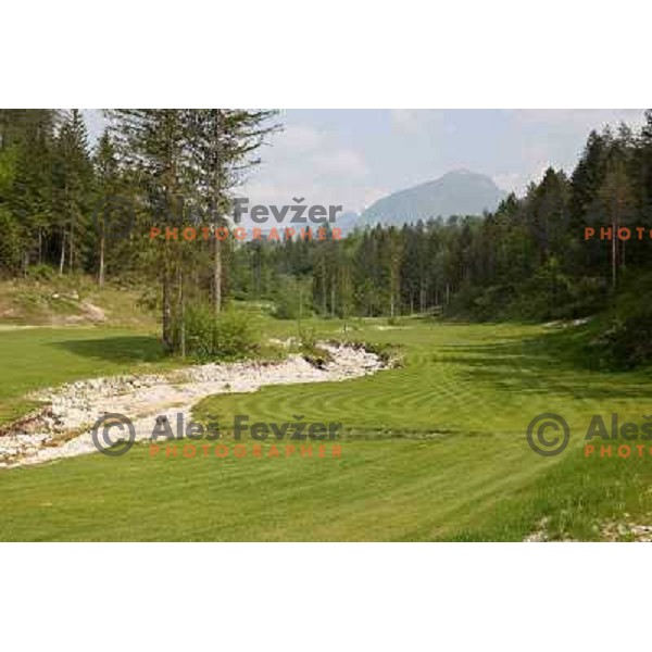 Hole 7 at Grand Opening of Hit Holidays golf club Bovec 8.5.2009. VIP golf tournament with 9 holes (1115 meters, par 28 ) at Kanin ski resort and 9 holes at golf course Bovec (3012 meters, par 36) 