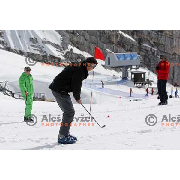 Grand Opening of Hit Holidays golf club Bovec 8.5.2009. VIP golf tournament with 9 holes (1115 meters, par 28 ) at Kanin ski resort and 9 holes at golf course Bovec (3012 meters, par 36) 