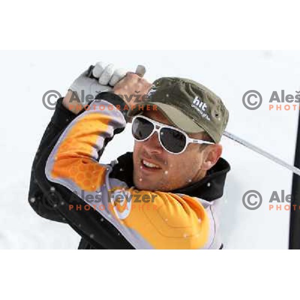 Jure Kosir at Grand Opening of Hit Holidays golf club Bovec 8.5.2009. VIP golf tournament with 9 holes (1115 meters, par 28 ) at Kanin ski resort and 9 holes at golf course Bovec (3012 meters, par 36) 