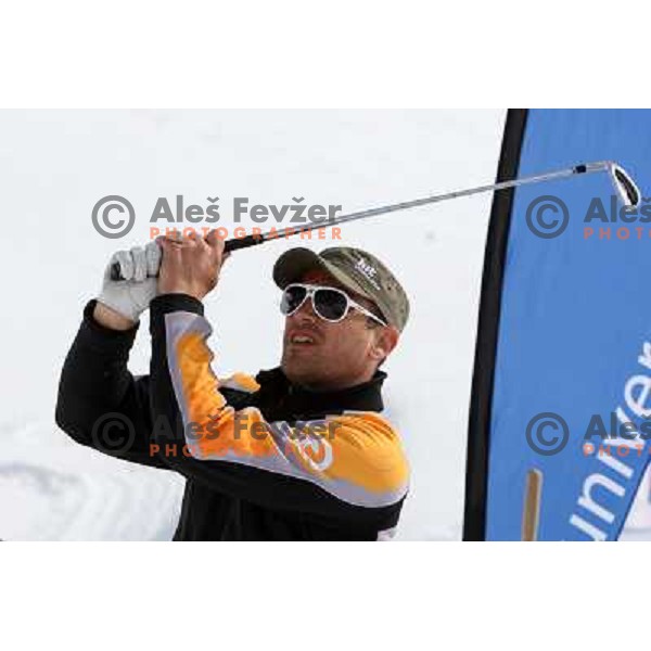 Jure Kosir at Grand Opening of Hit Holidays golf club Bovec 8.5.2009. VIP golf tournament with 9 holes (1115 meters, par 28 ) at Kanin ski resort and 9 holes at golf course Bovec (3012 meters, par 36) 