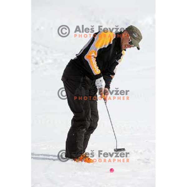 Jure Kosir at Grand Opening of Hit Holidays golf club Bovec 8.5.2009. VIP golf tournament with 9 holes (1115 meters, par 28 ) at Kanin ski resort and 9 holes at golf course Bovec (3012 meters, par 36) 