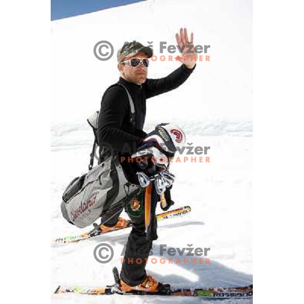 Jure Kosir at Grand Opening of Hit Holidays golf club Bovec 8.5.2009. VIP golf tournament with 9 holes (1115 meters, par 28 ) at Kanin ski resort and 9 holes at golf course Bovec (3012 meters, par 36) 