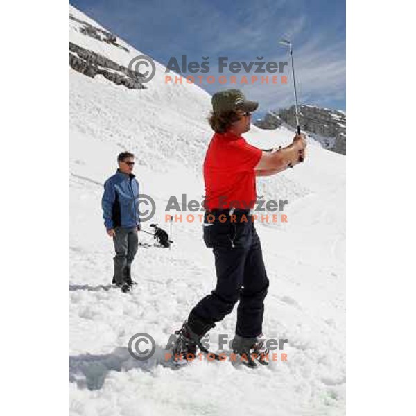 Grand Opening of Hit Holidays golf club Bovec 8.5.2009. VIP golf tournament with 9 holes (1115 meters, par 28 ) at Kanin ski resort and 9 holes at golf course Bovec (3012 meters, par 36) 