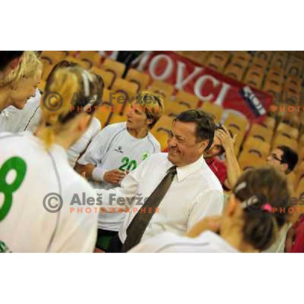 at handball match RK Olimpija - Rk Krim Mercator in final of Slovenian championship played in Hala Tivoli, Ljubljana, 16.5.2009 