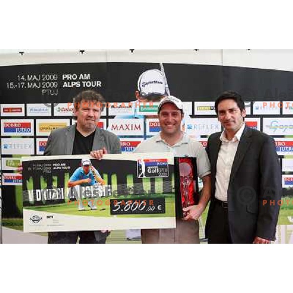 Marco Crespi (ITA) shot 63 (-8) in the final round of Dobro Jutro Slovenian Open -Alps tour event at Ptuj, Slovenia 17.5.2009 and won with 195 strokes (-18) 