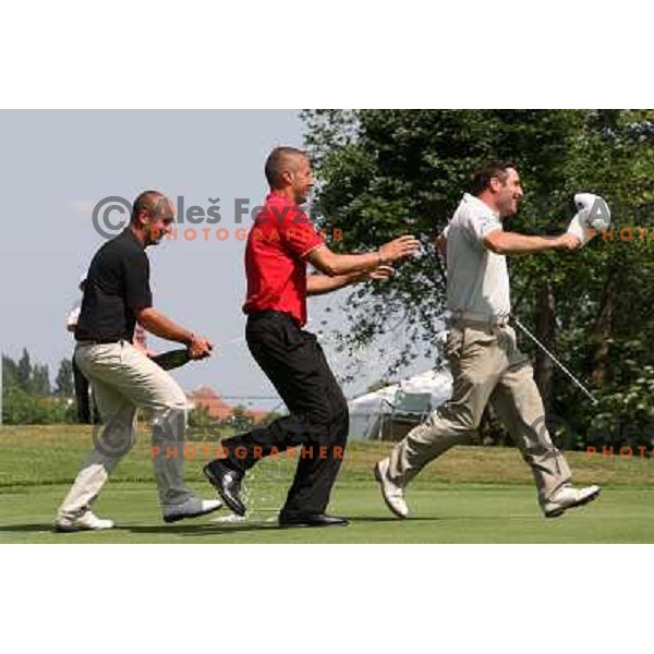 Marco Crespi (ITA) shot 63 (-8) in the final round of Dobro Jutro Slovenian Open -Alps tour event at Ptuj, Slovenia 17.5.2009 and won with 195 strokes (-18) 