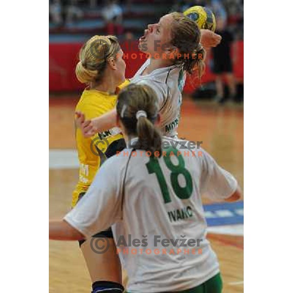 Irman, Matrusevska at handball game Krim Mercator - Olimpija, the final of the slovenian womens handball championship, Kodeljevo, Ljubljana 23.05.2009, Krim Mercator won the championship 