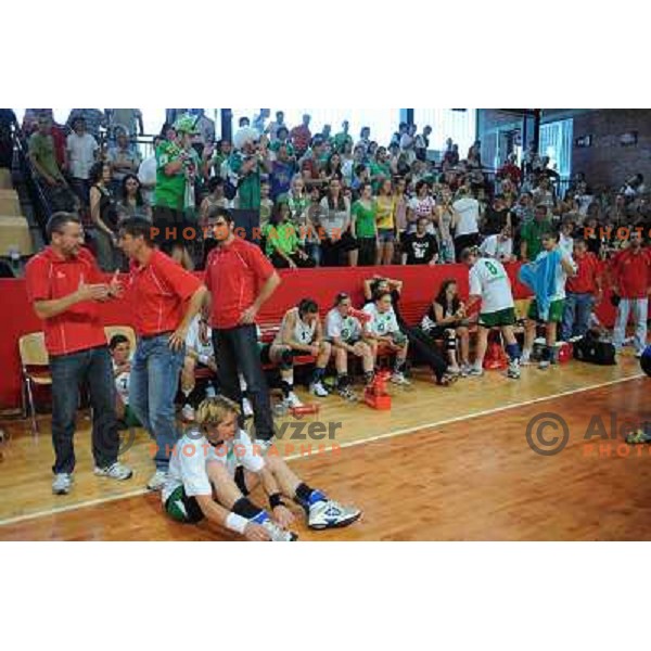 Olimpija at handball game Krim Mercator - Olimpija, the final of the slovenian womens handball championship, Kodeljevo, Ljubljana 23.05.2009, Krim Mercator won the championship 