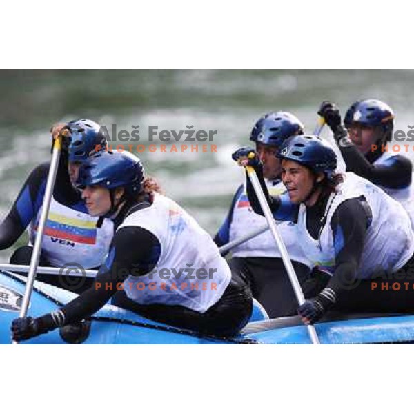 Venezuela women team during slalom race at 2009 World Rafting Championship on river Vrbas, Banja Luka, Bosnia and Herzegovina 23.5.2009 