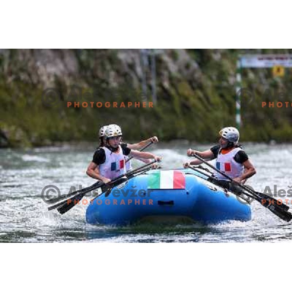 Italia women team during slalom race at 2009 World Rafting Championship on river Vrbas, Banja Luka, Bosnia and Herzegovina 23.5.2009 