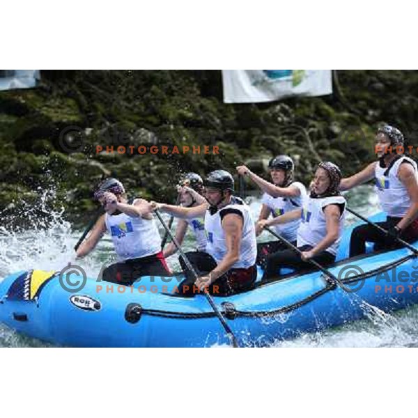 BiH women team during slalom race at 2009 World Rafting Championship on river Vrbas, Banja Luka, Bosnia and Herzegovina 23.5.2009 