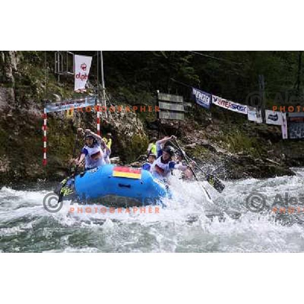 Germany women team during slalom race at 2009 World Rafting Championship on river Vrbas, Banja Luka, Bosnia and Herzegovina 23.5.2009 