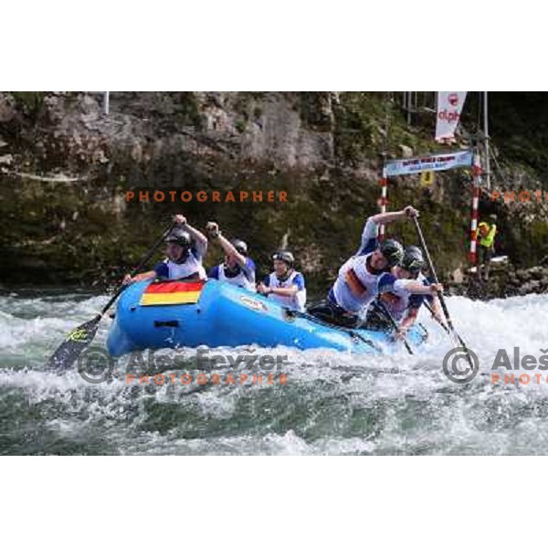 Germany women team during slalom race at 2009 World Rafting Championship on river Vrbas, Banja Luka, Bosnia and Herzegovina 23.5.2009 