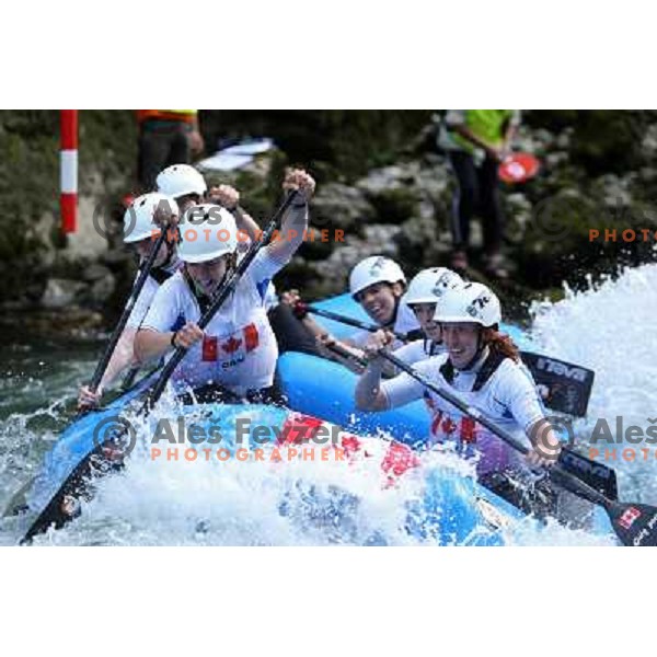 Canada women team during slalom race at 2009 World Rafting Championship on river Vrbas, Banja Luka, Bosnia and Herzegovina 23.5.2009 