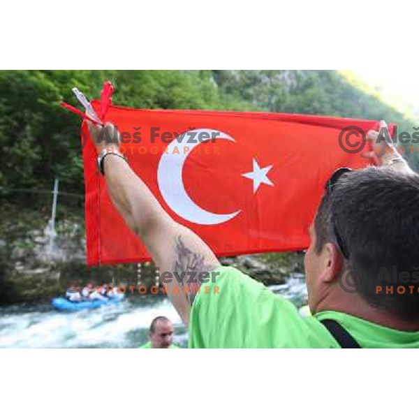 Turkey fan at 2009 World Rafting Championship on river Vrbas, Banja Luka, Bosnia and Herzegovina 23.5.2009 