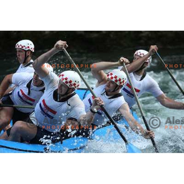 Croatia men team during slalom race at 2009 World Rafting Championship on river Vrbas, Banja Luka, Bosnia and Herzegovina 23.5.2009 