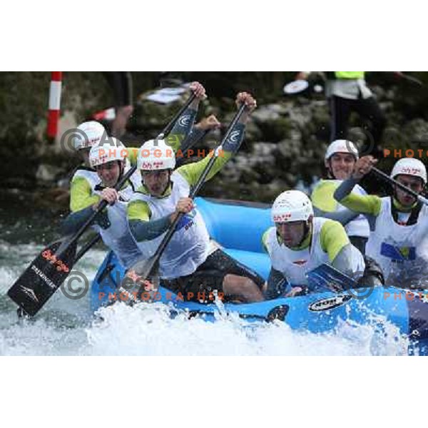 BiH men team during slalom race at 2009 World Rafting Championship on river Vrbas, Banja Luka, Bosnia and Herzegovina 23.5.2009 