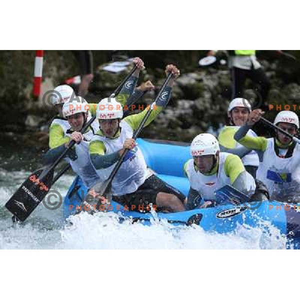 BiH men team during slalom race at 2009 World Rafting Championship on river Vrbas, Banja Luka, Bosnia and Herzegovina 23.5.2009 