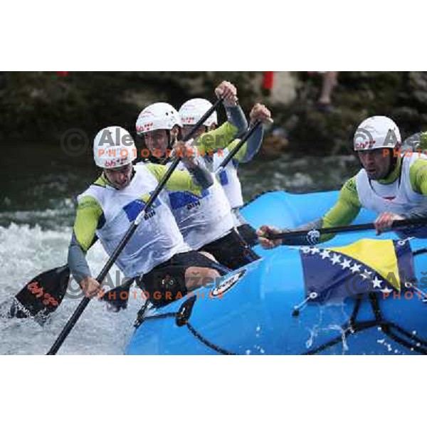 BiH men team during slalom race at 2009 World Rafting Championship on river Vrbas, Banja Luka, Bosnia and Herzegovina 23.5.2009 